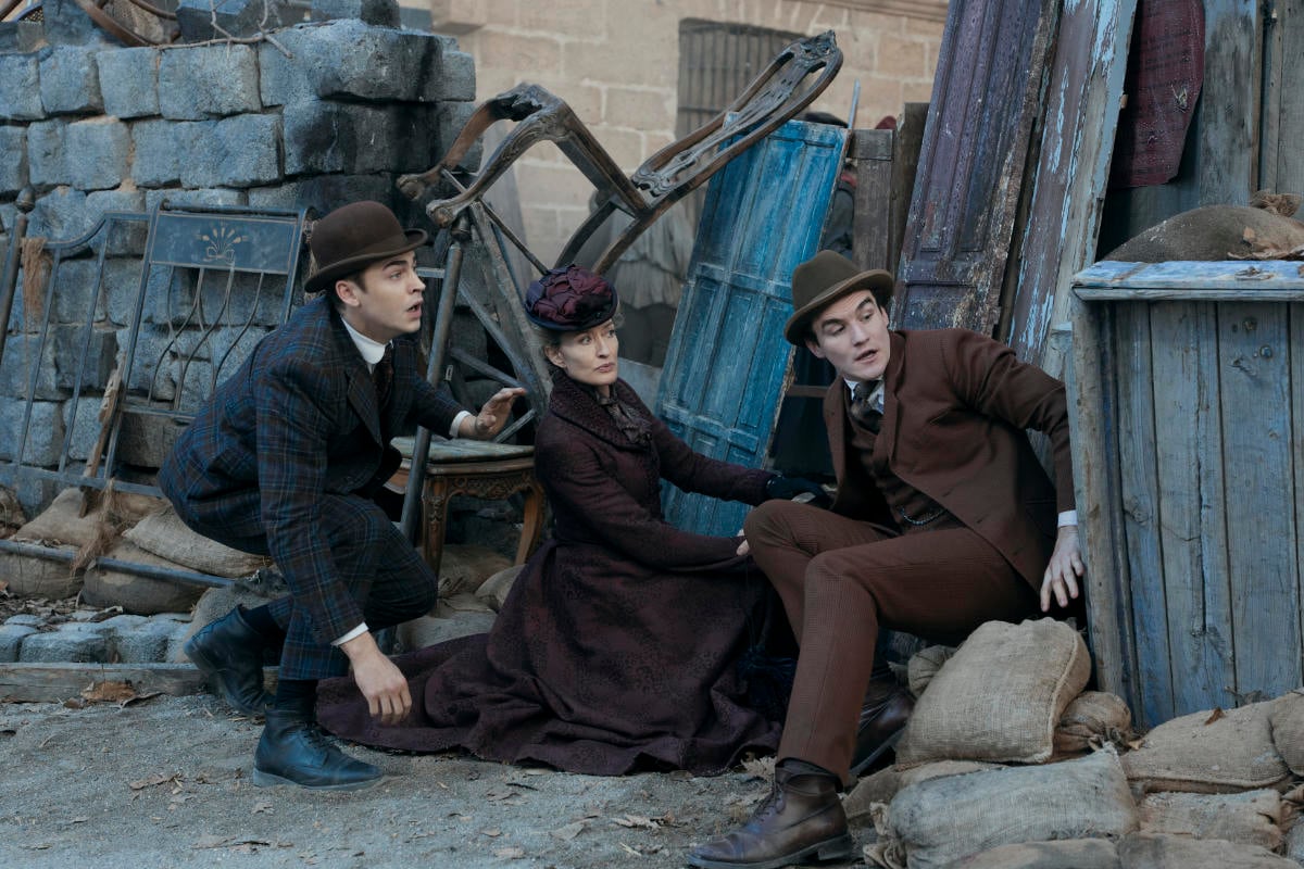 Hero Fiennes Tiffin, Donal Finn, and Natascha McElhone