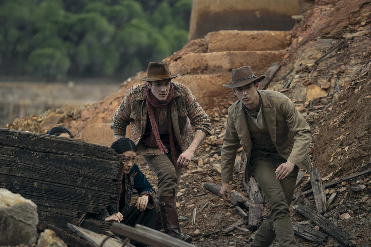 Hero Fiennes Tiffin and Donal Finn