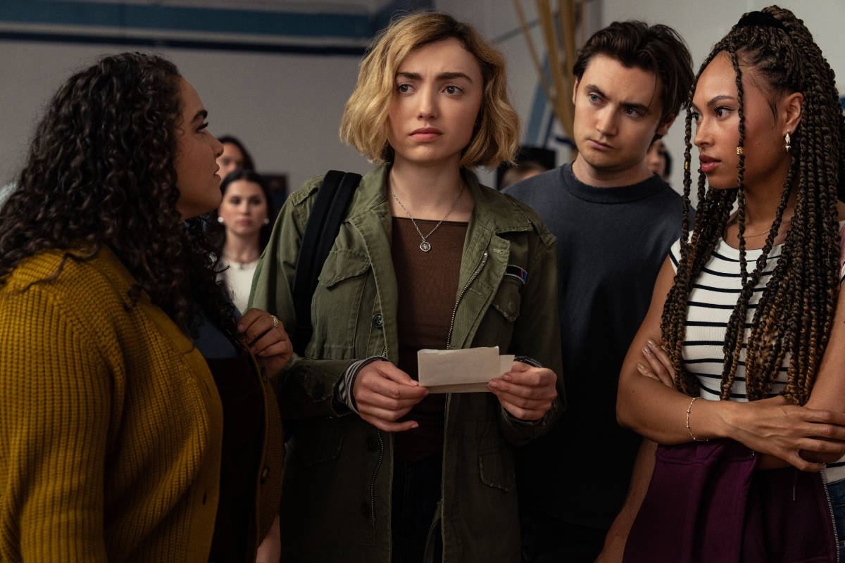 Kiara Pichardo as Nicole Herrera, Erika Swayze as Livia, Peyton List as Maddie Nears, Spencer Macpherson as Xavier Baxter, and Rainbow Wedell as Claire Zomer