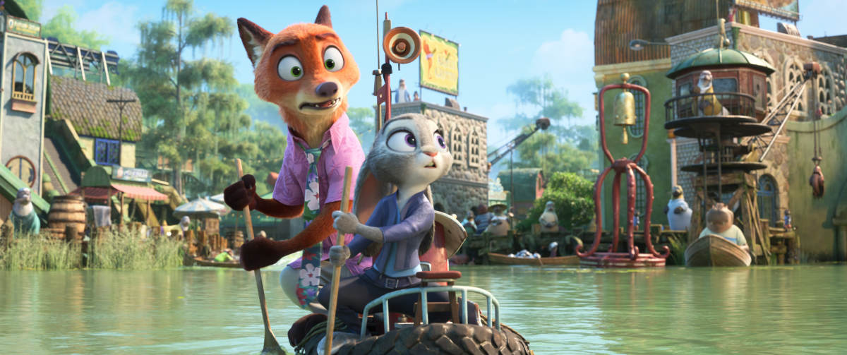 Nick Wilde (voiced by Jason Bateman) and Judy Hopps (voiced by Ginnifer Goodwin)
