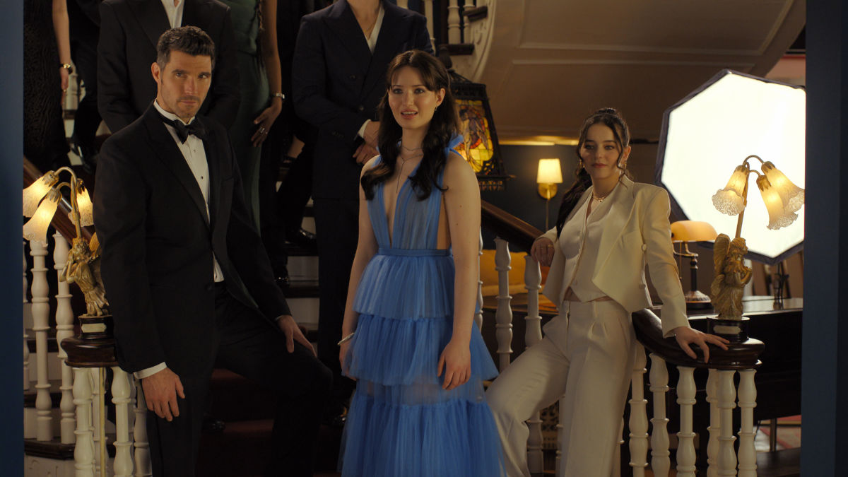 Harmon Walsh as Will Russo, Madelyn Keys as Adriana Russo, and Alice Malakhov as Maria Russo 