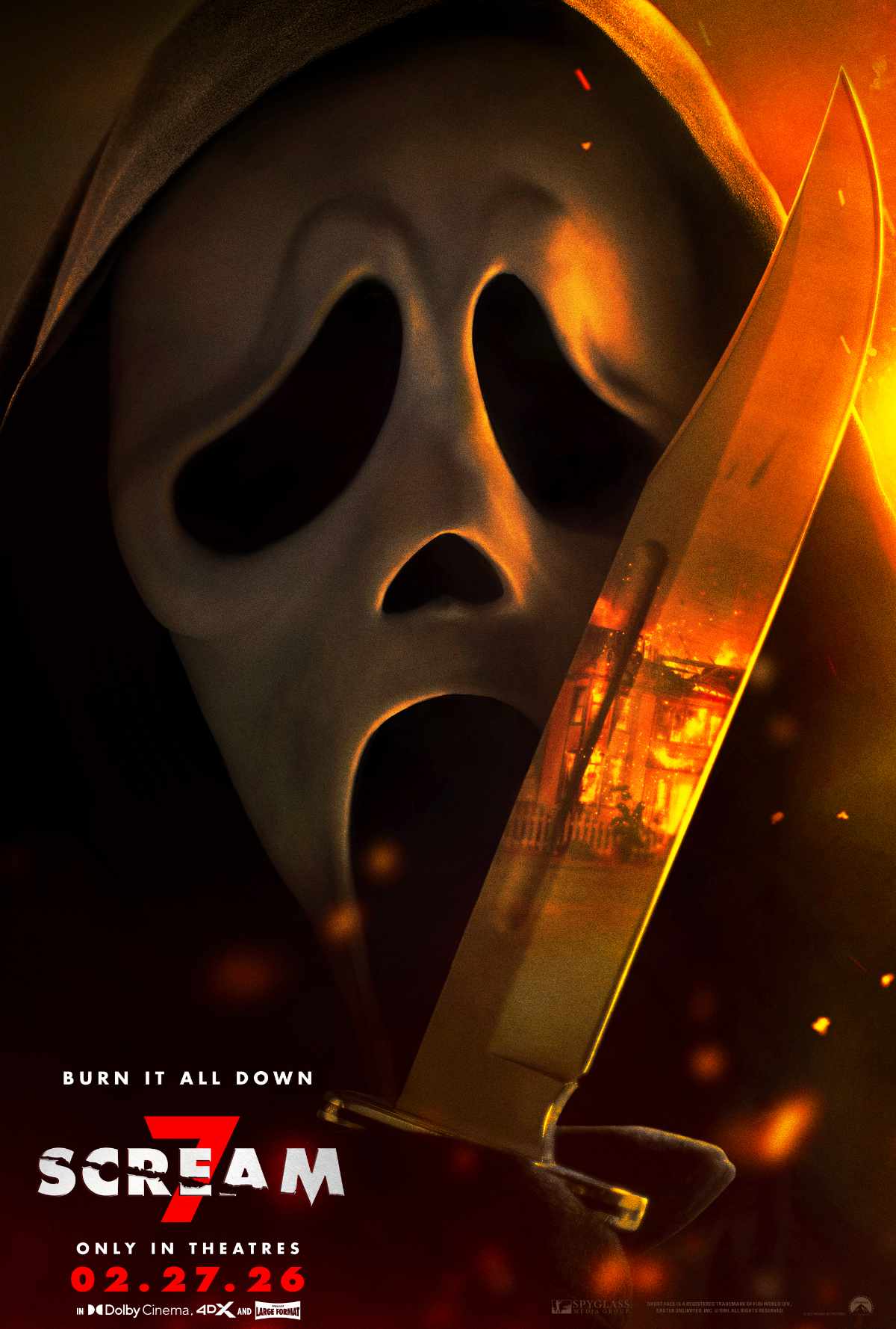 Ghostface poster for Scream 7