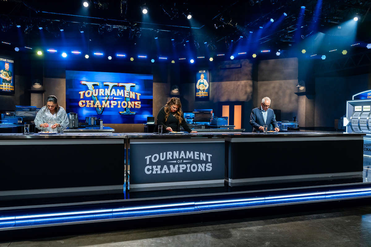 Judges Maneet Chauhan, Alex Guarnaschelli and Wolfgang Puck