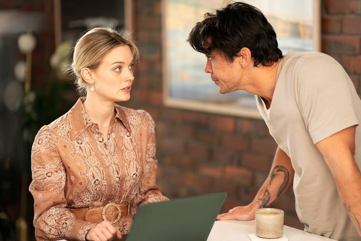 Bella Heathcote and Bob Morley