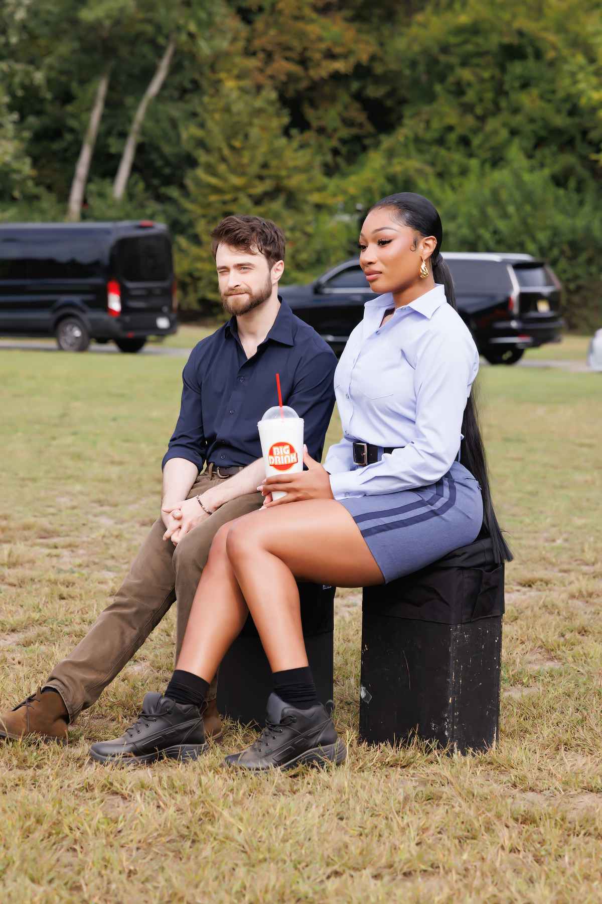 Daniel Radcliffe as Arthur Tobin, Megan Thee Stallion as Denise