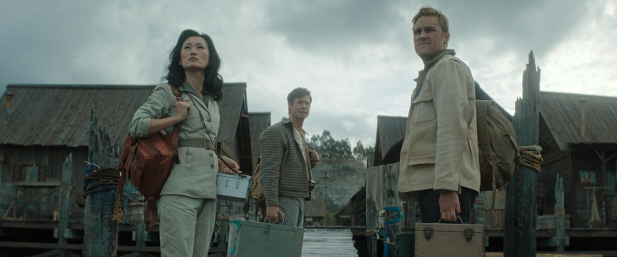 Mari Yamamoto, Anders Holm and Wyatt Russell