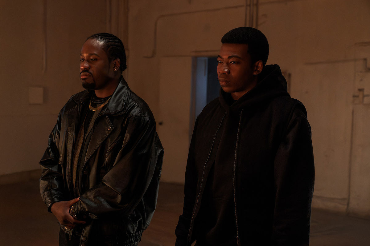 Mekai Curtis as Kanan and Shameik Moore as Breeze
