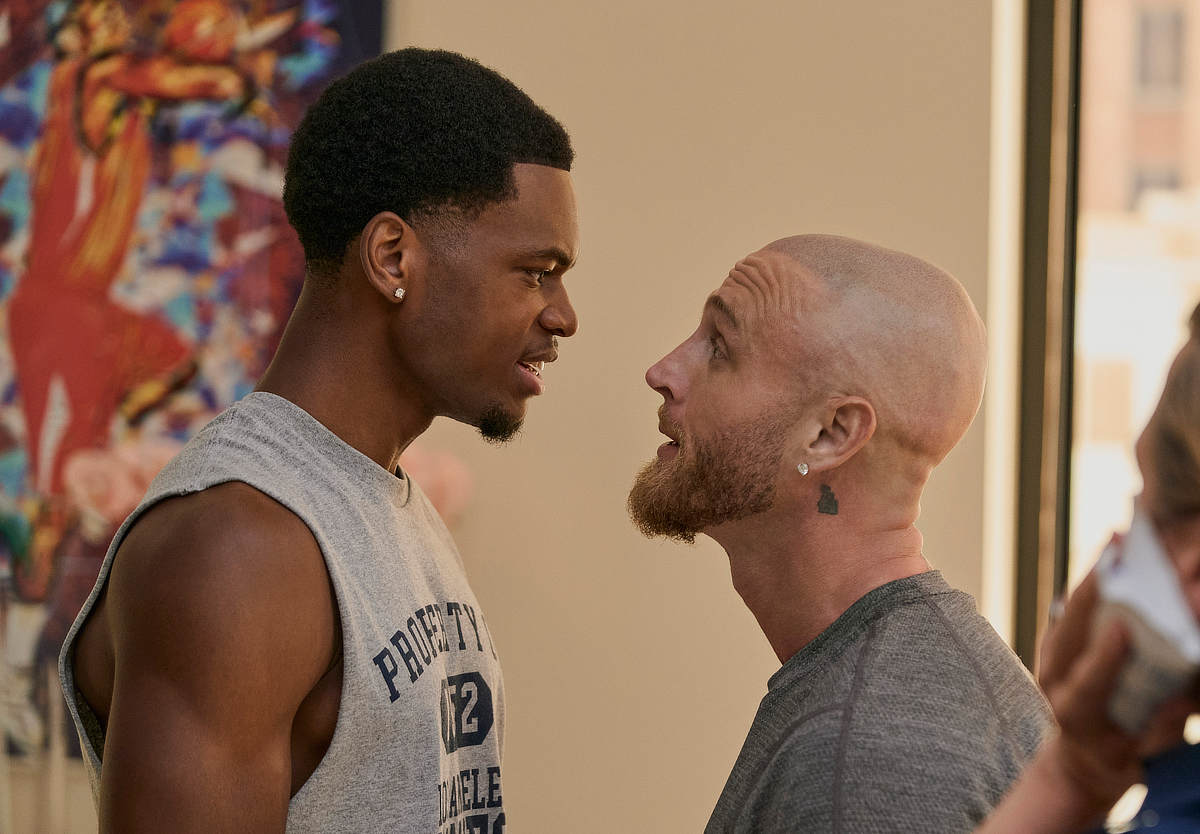 Uche Agada as Dyson and Chet Hanks as Travis Bugg