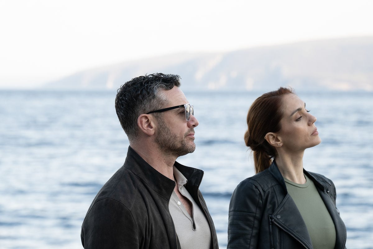 Warren Brown (Joe Mottram) and Cristiana Dell'Anna (Lara Sarrancino)