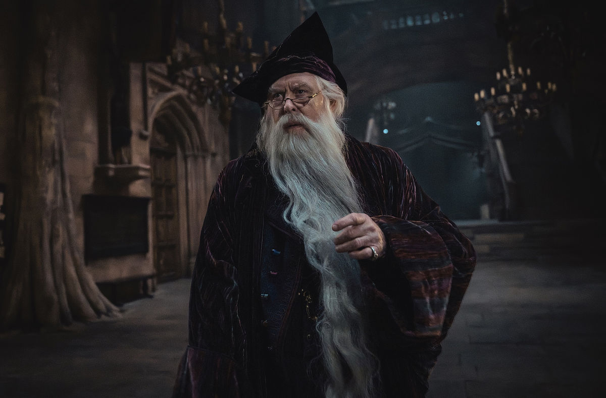 John Lithgow as Albus Dumbledore in Harry Potter and the Philosopher's Stone