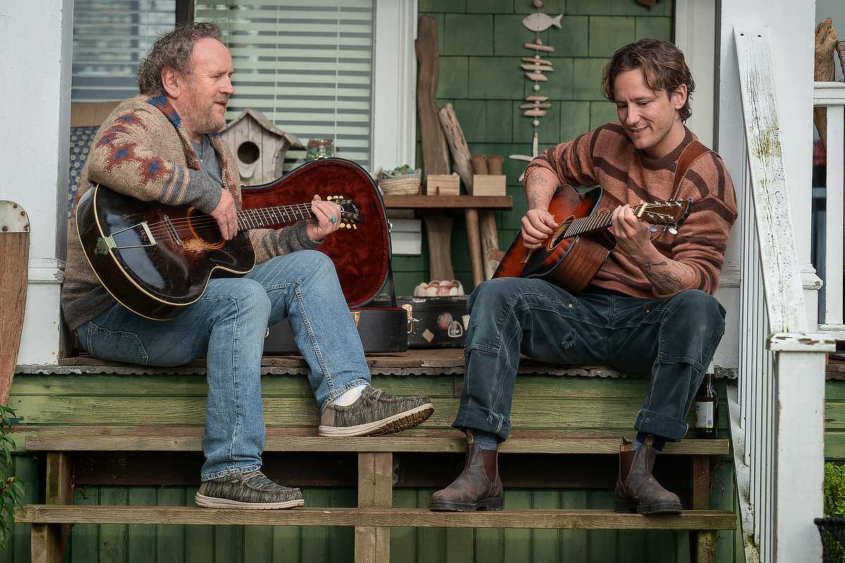Colm Meaney as Ethan and Lewis Pullman as Cameron