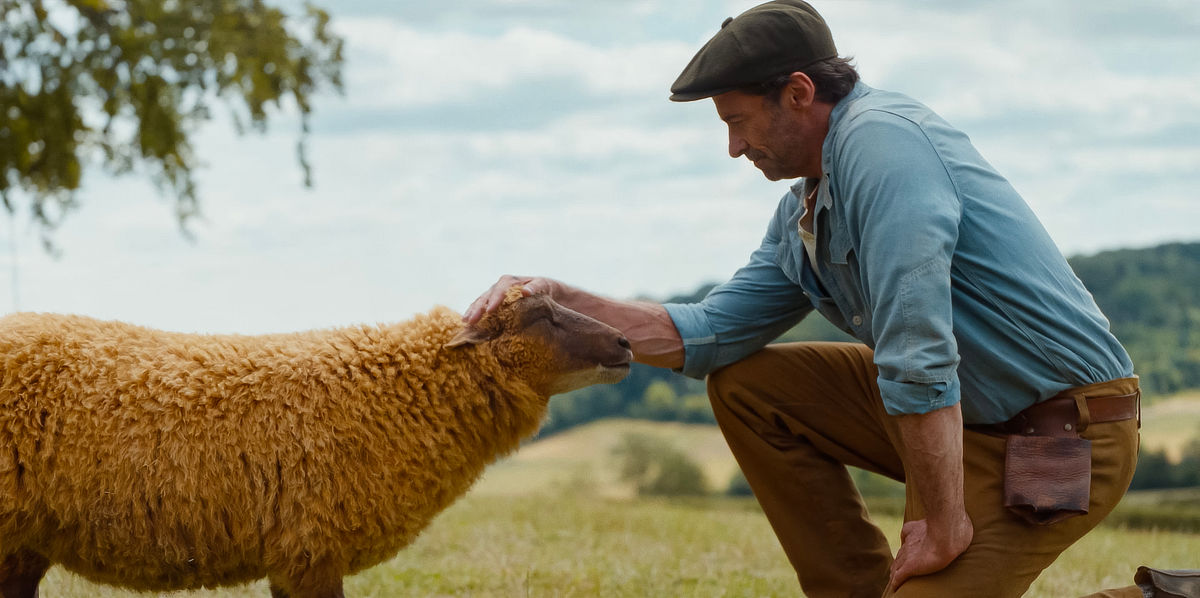 Julia-Louis Dreyfus as the voice of Lily, the sheep, and Hugh Jackman as George Hardy