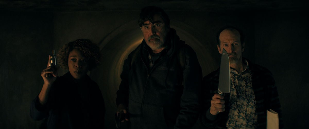 Alfre Woodard as Judy, Alfred Molina as Sam, Denis O’Hare as Wally in The Boroughs