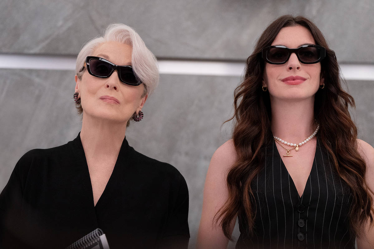 Miranda Priestly (Meryl Streep) and Andie Sachs (Anne Hathaway)