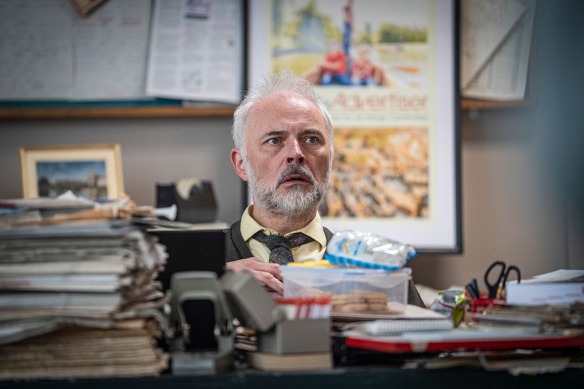 Mark Bonnar as newspaper editor Gareth Fisher in Ludwig Season Two
