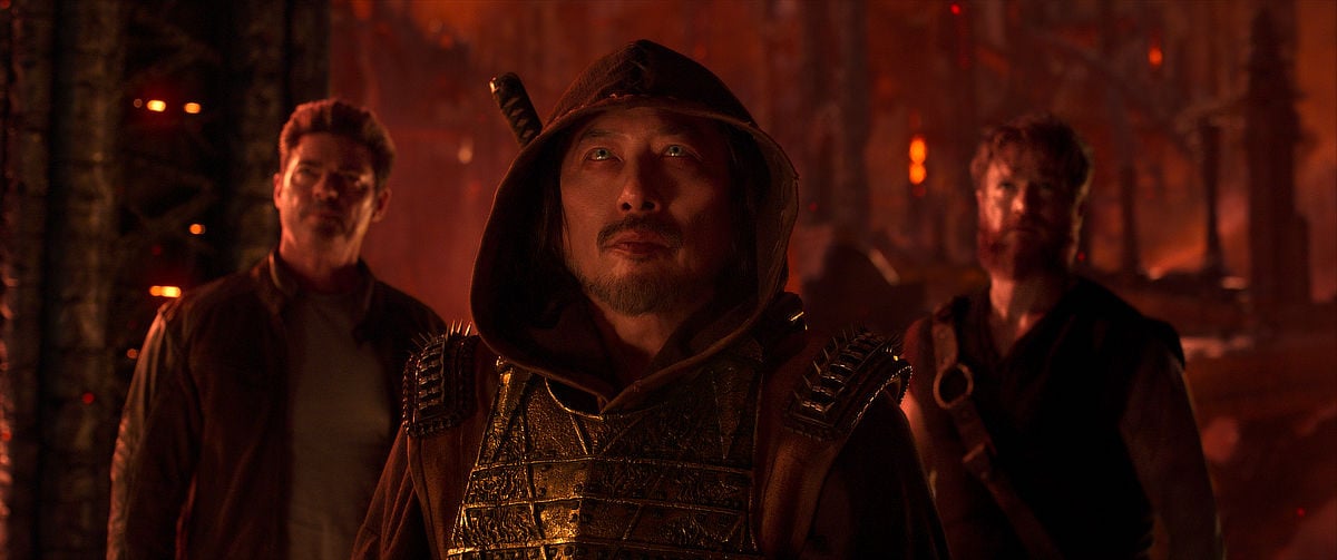 Karl Urban as “Johnny Cage”, Hiroyuki Sanada as “Scorpion”, and Josh Lawson as “Kano”