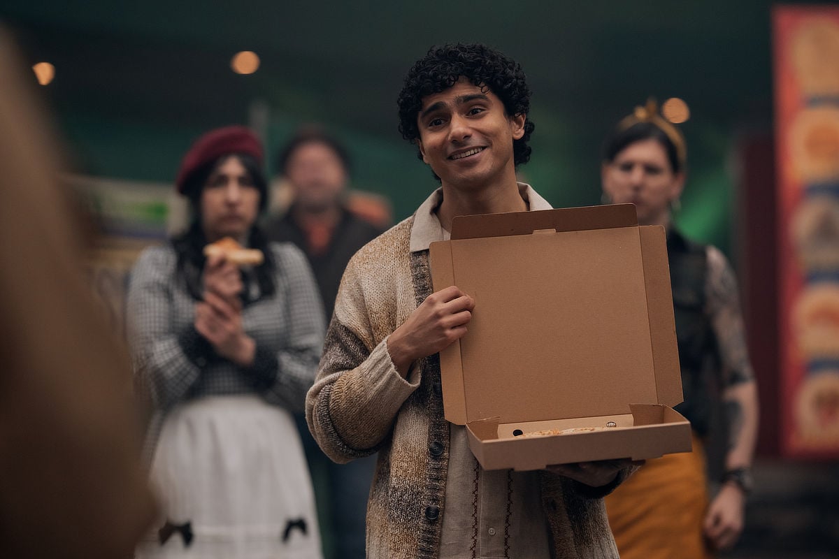 Justine (Anna Maryan), Jesus (Bilal Hasna), and Mutt's Spouse (Andrew O'Neill)