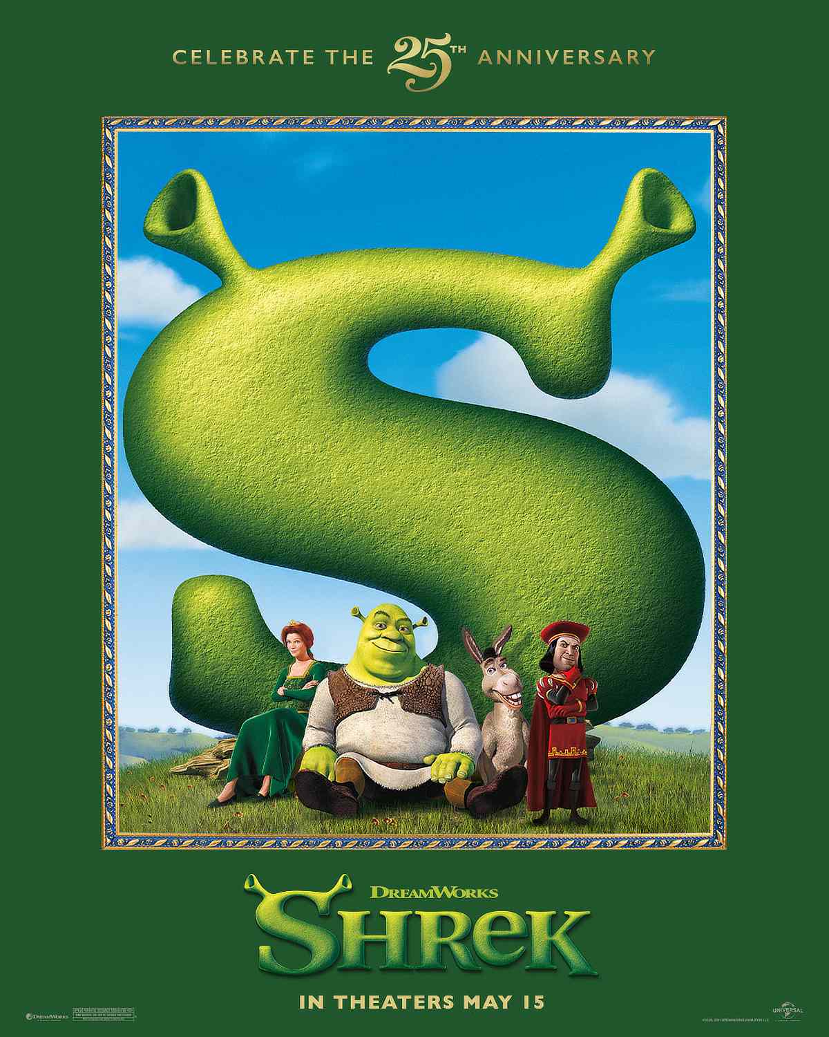 Shrek 25th Anniversary Re-Release poster
