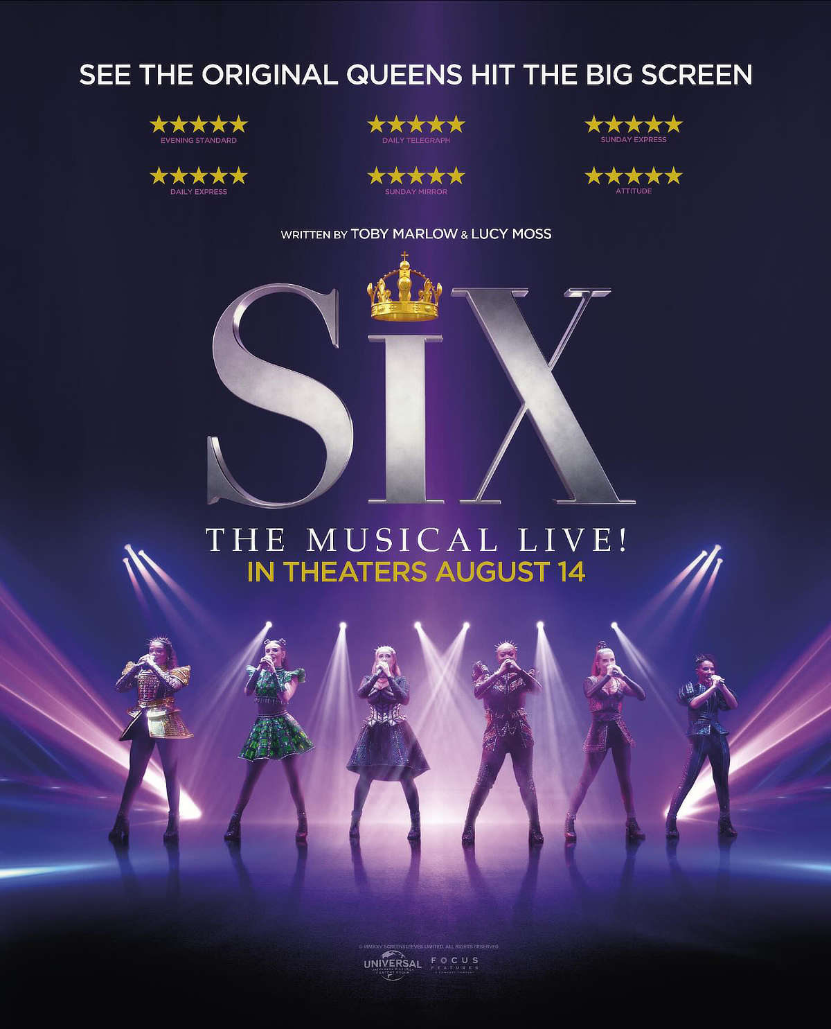 Six the Musical Live! poster