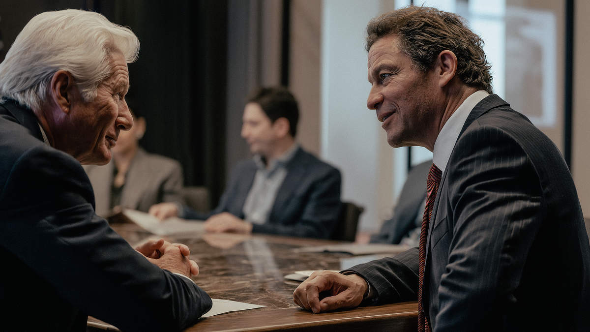 Richard Gere as Bosko and Dominic West as CIA Director
