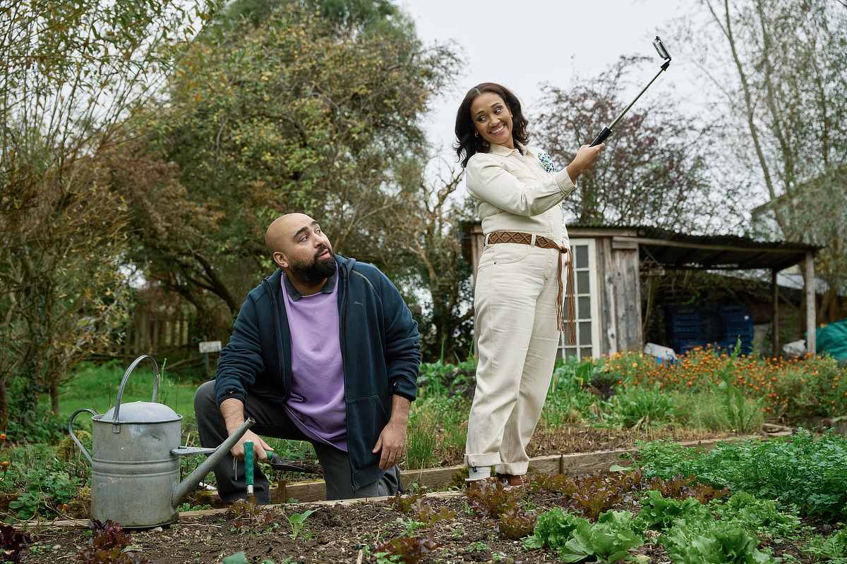 Asim Chaudhry (Omar) and Tori Allen-Martin (Amanda) - Death Valley Season 2