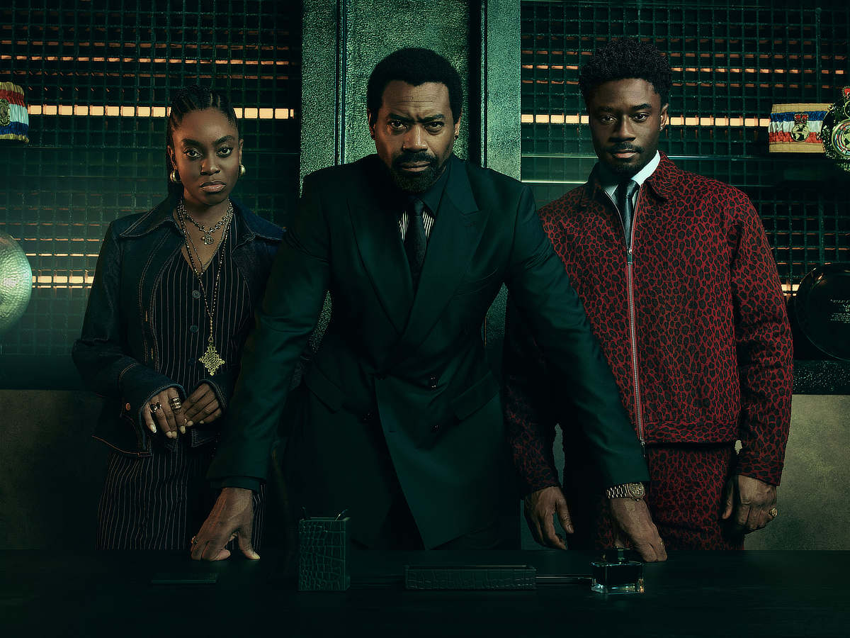 Anita-Joy Uwajeh (“Cebella 'CeCe' Marshall”), Nicholas Pinnock (“Kingsley Marshall”), and Charles Babalola (“Zeek Marshall”)