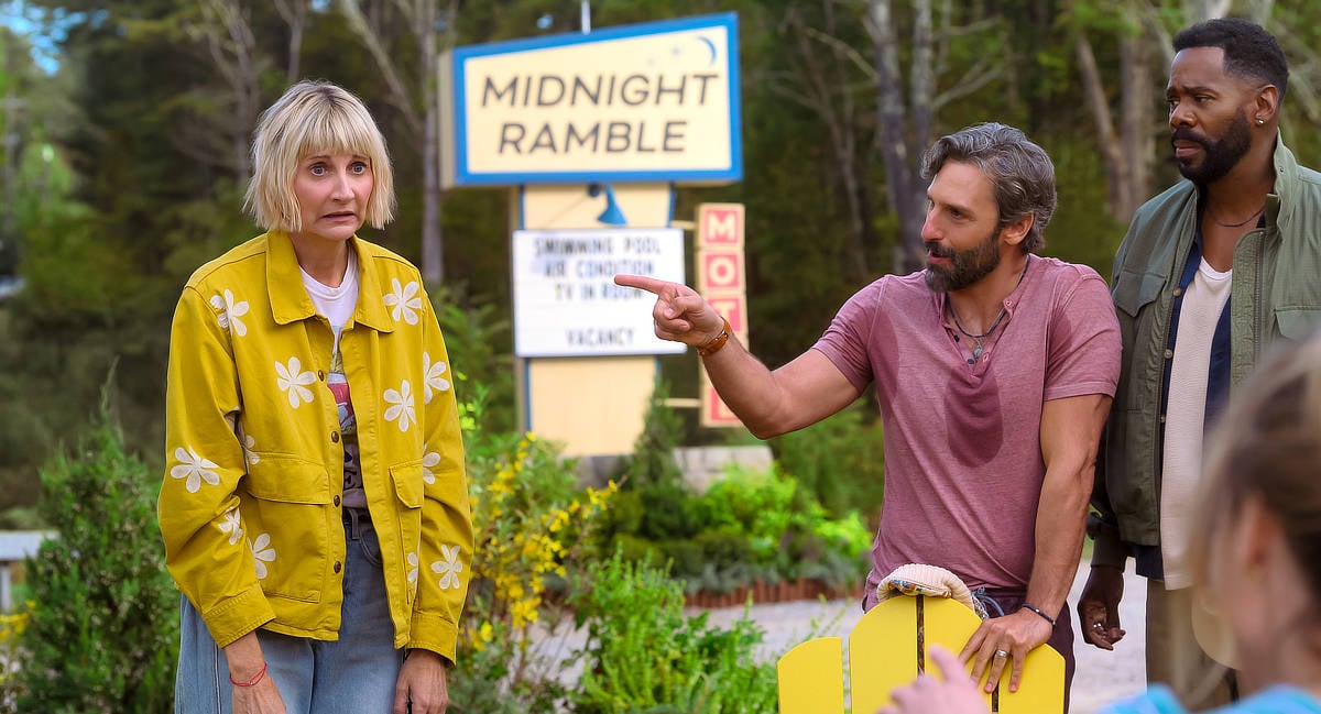 Kerri Kenney-Silver as Anne, Marco Calvani as Claude, and Colman Domingo as Danny
