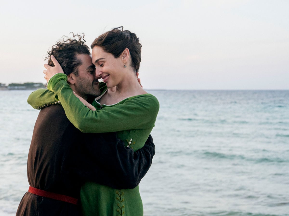 Oscar Isaac and Gal Gadot in In the Hand of Dante
