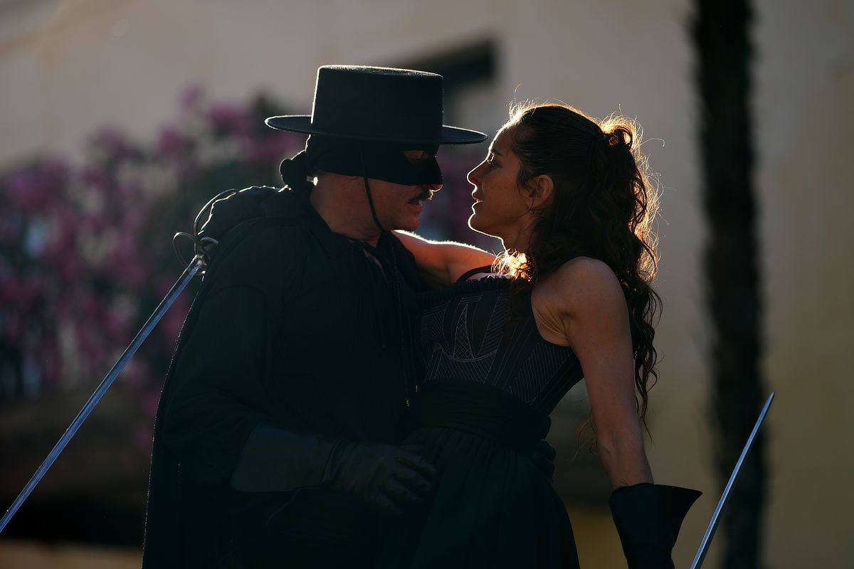 Jean Dujardin and Audrey Dana in Zorro