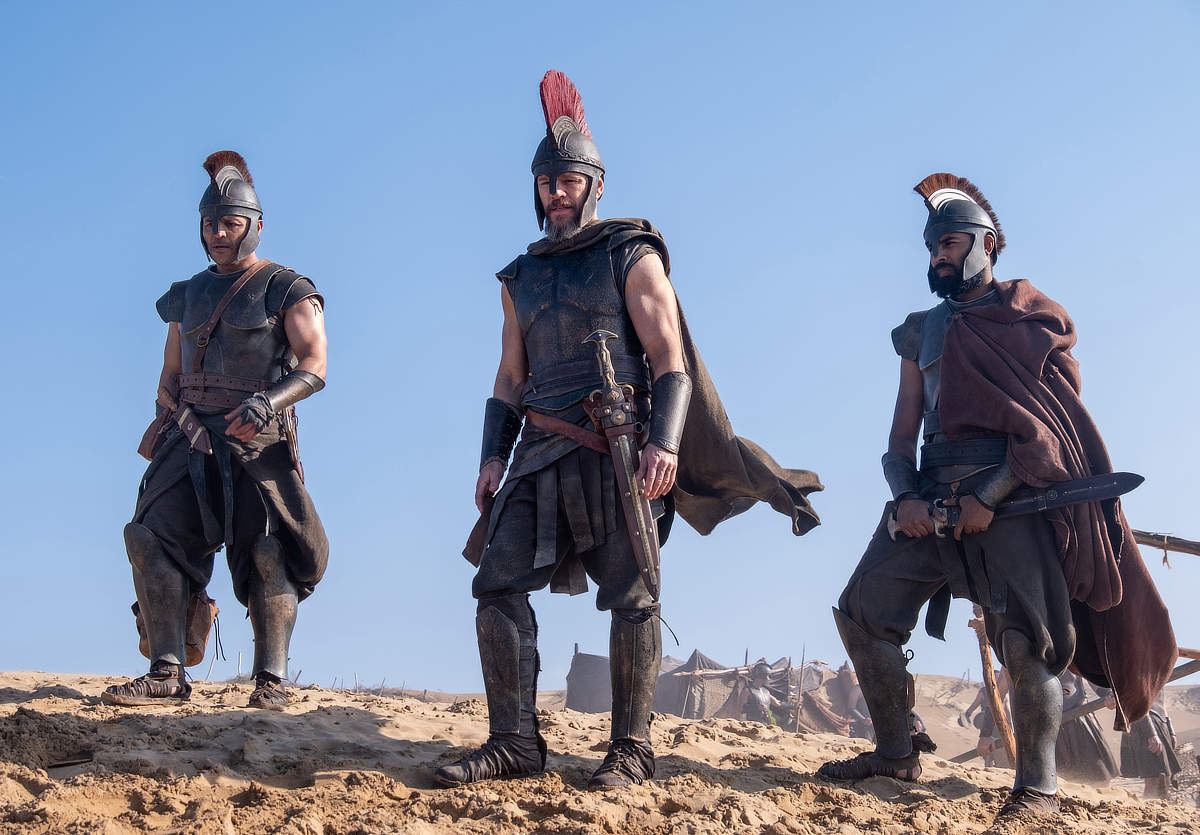 Jimmy Gonzales is Cepheus, Matt Damon is Odysseus and Himesh Patel is Eurylochus