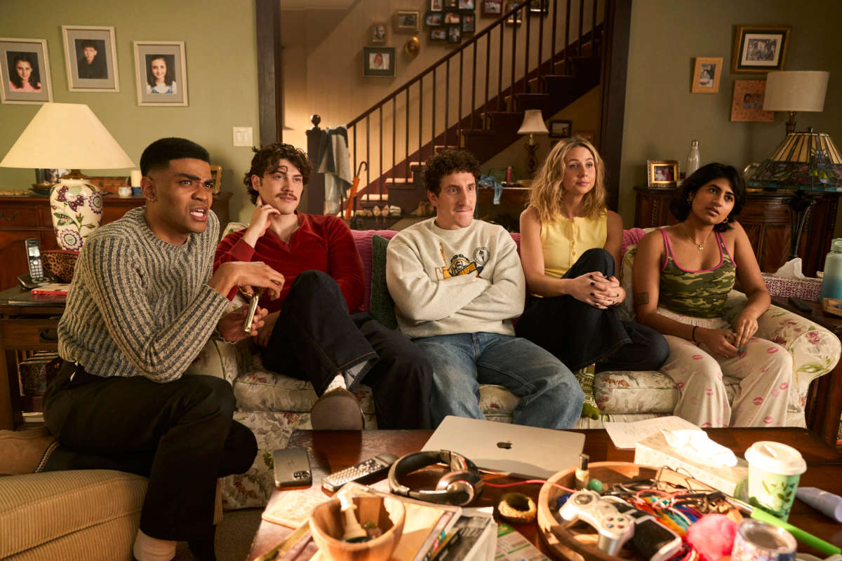 Samir (Malik Elassal), Billie (Lucy Freyer), Paul Baker (Jack Innanen), Issa (Amita Rao), and Anton (Owen Thiele)