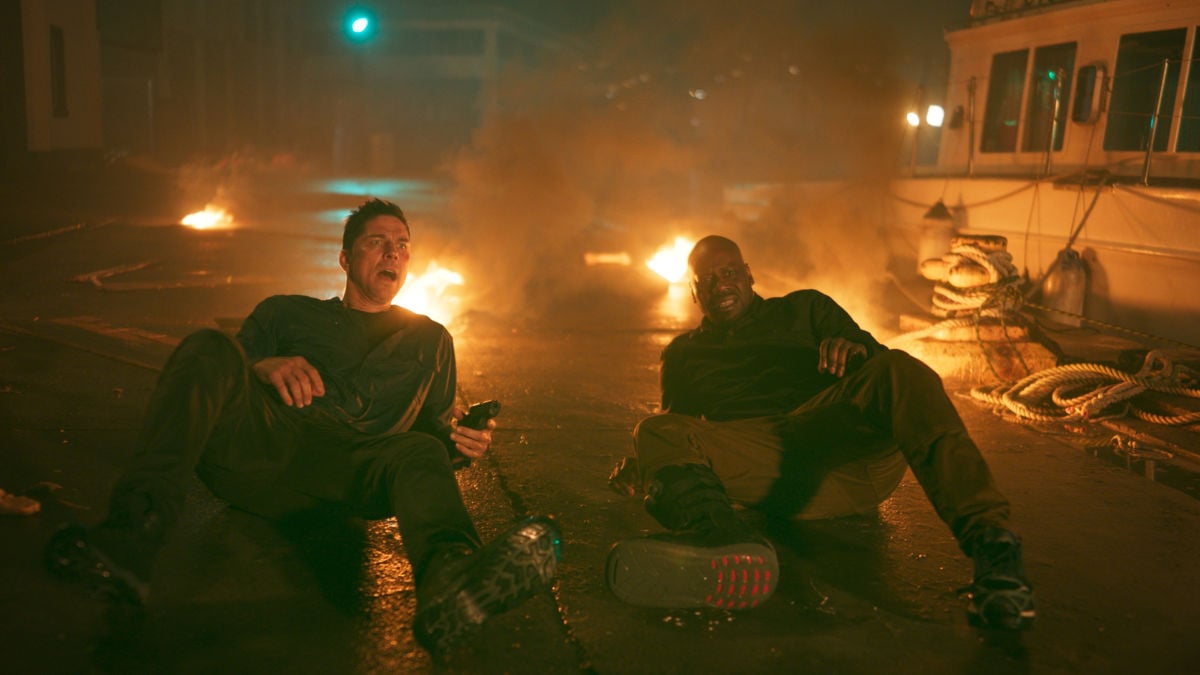 Michael Trucco as Benjamin 'Touch' Tuchawuski and Malcolm Barrett as Leon Montgomery