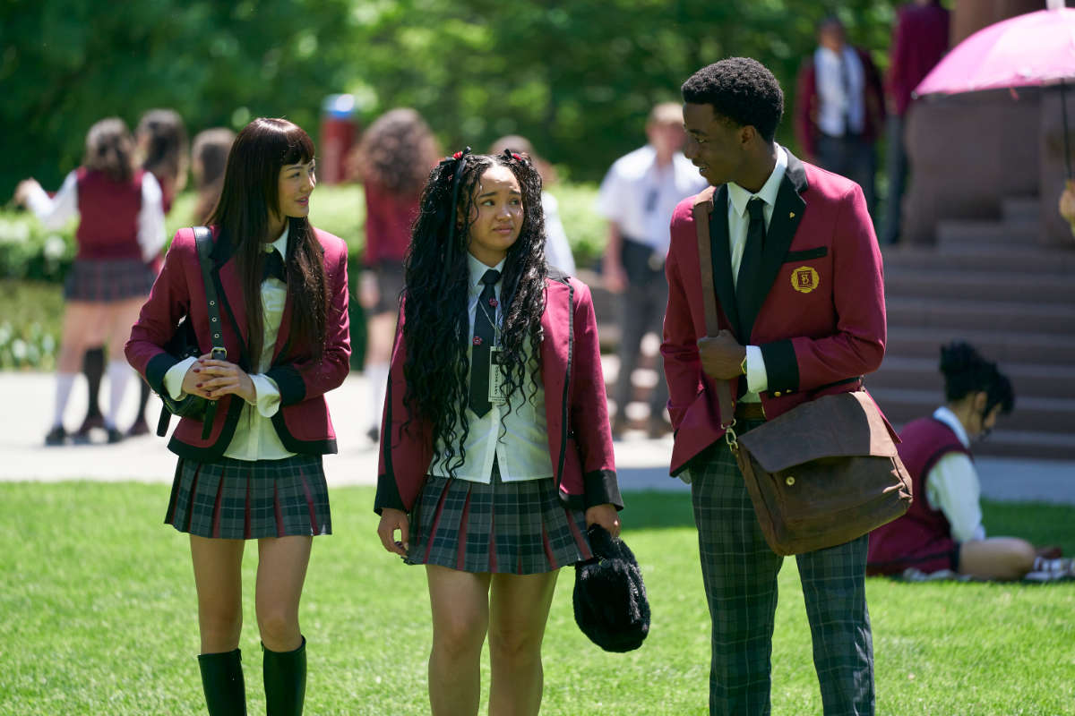 Miku Martineau as Yumeko, Eve Edwards as Mary and Ayo Solanke as Ryan