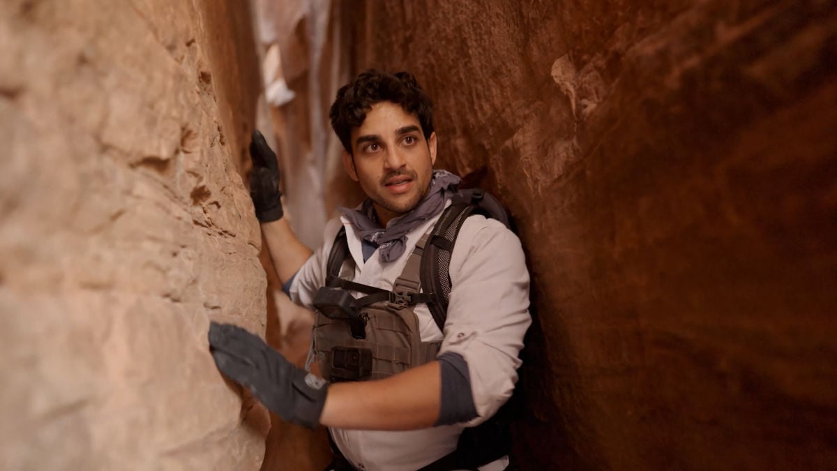 Paras Patel walking in a red canyon