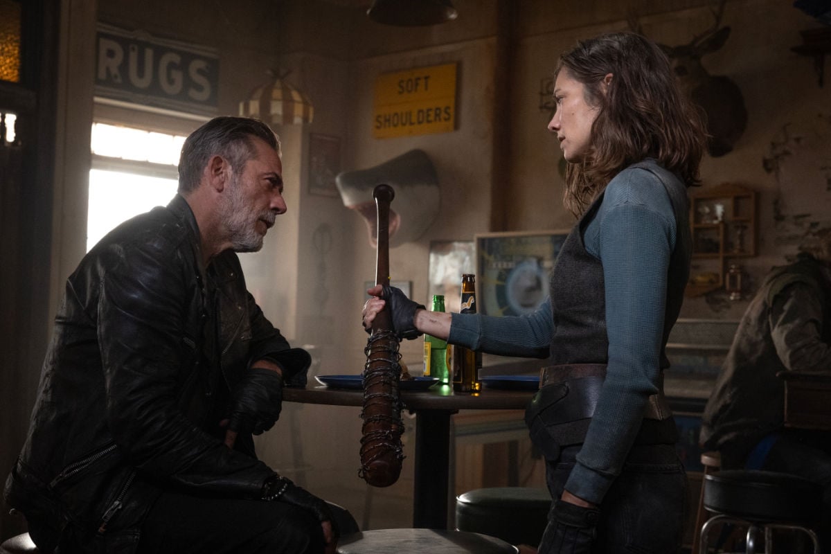 Jeffrey Dean Morgan and Lauren Cohan as Negan and Maggie