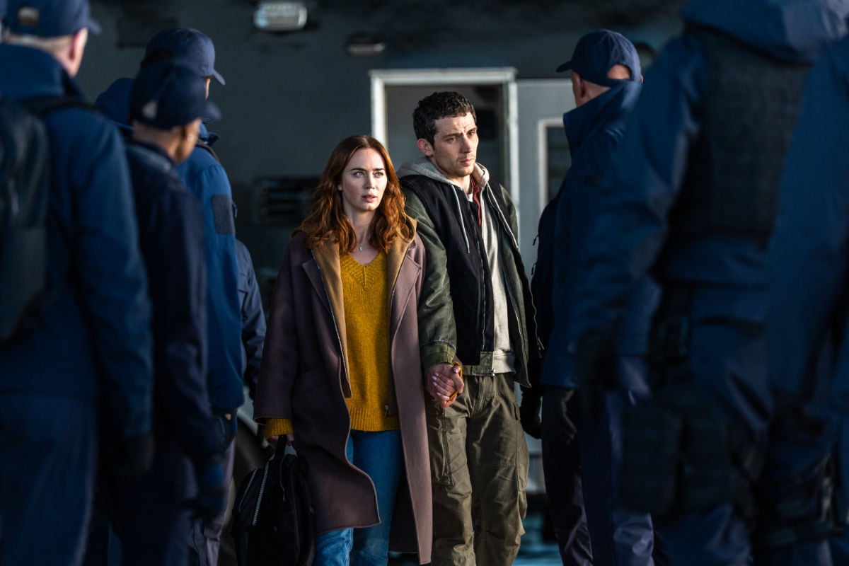 Emily Blunt is Margaret Fairchild and Josh O'Connor is Dr. Daniel Kellner