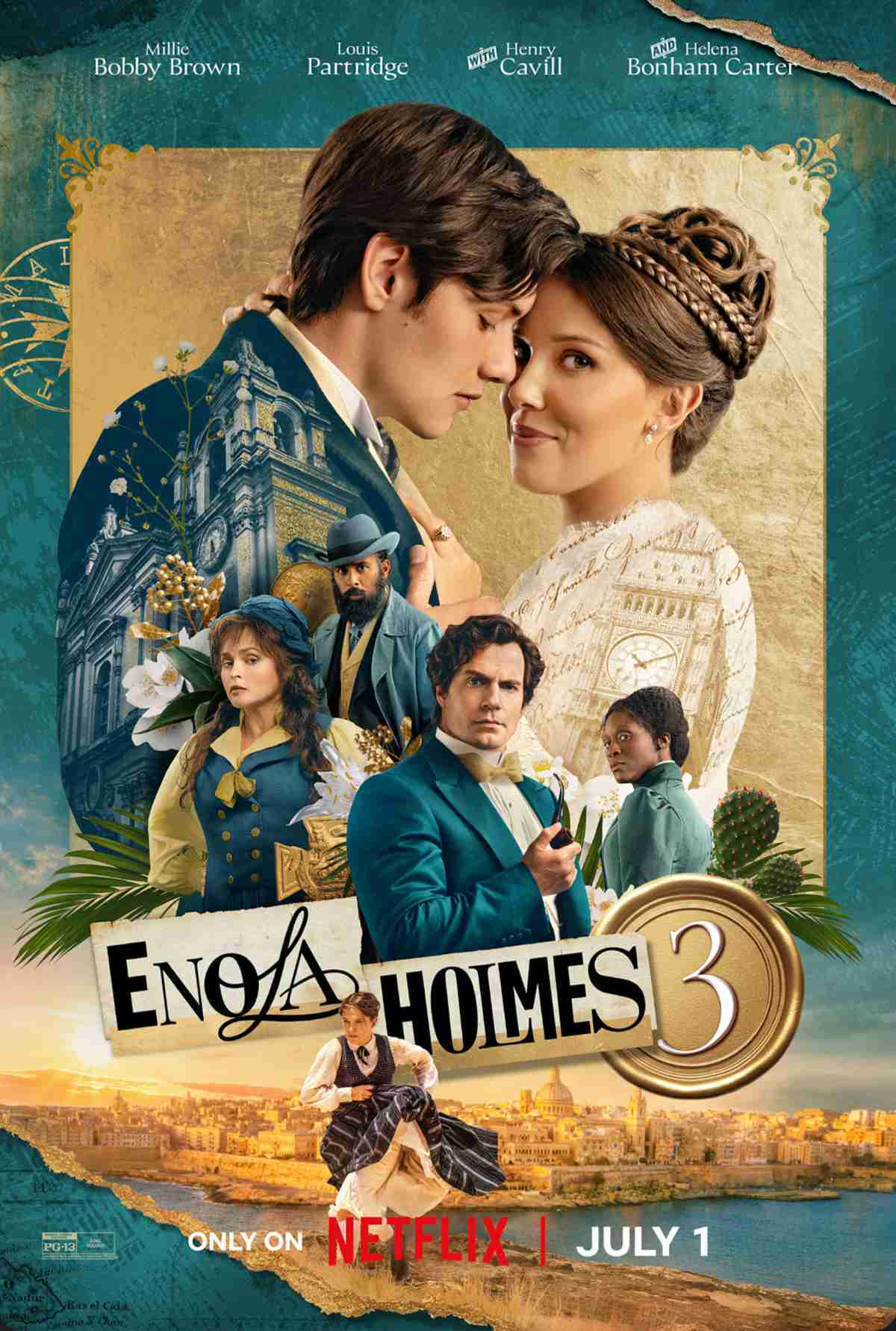 Enola Holmes 3 key art
