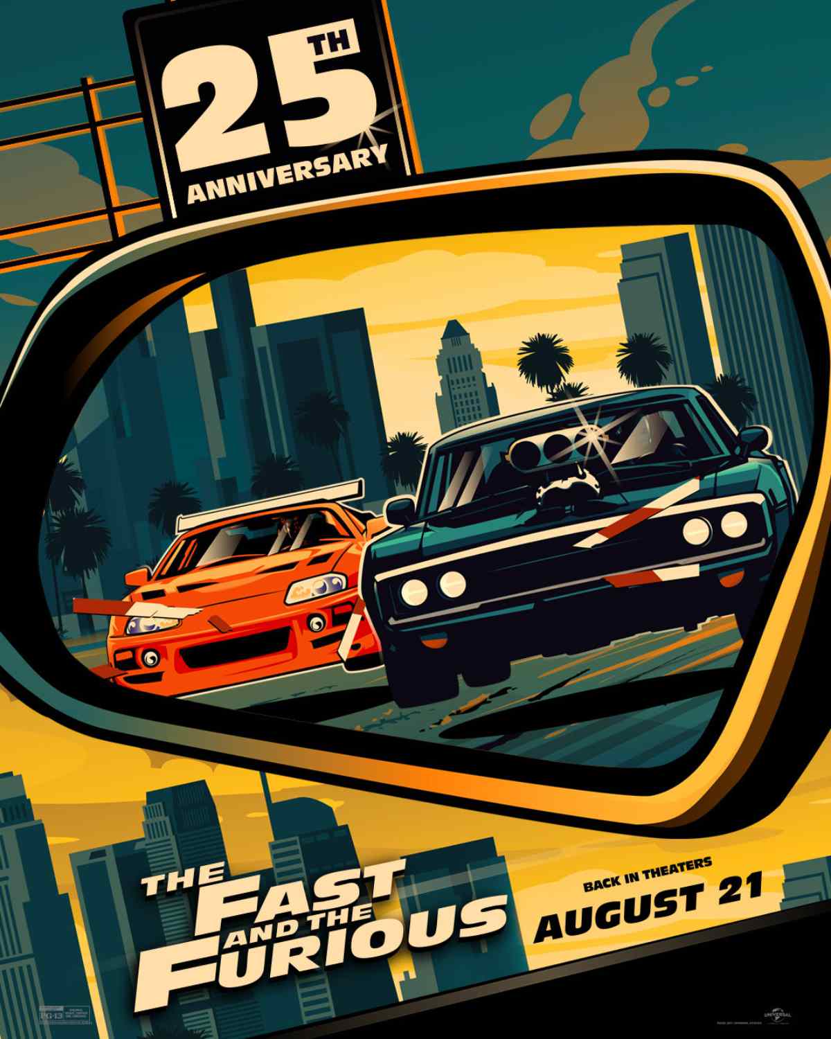 The Fast and the Furious re-release poster