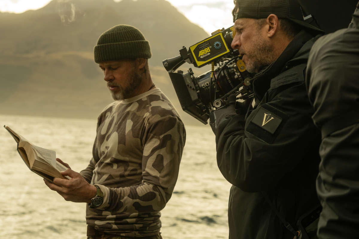 Brad Pitt and Director David Ayer