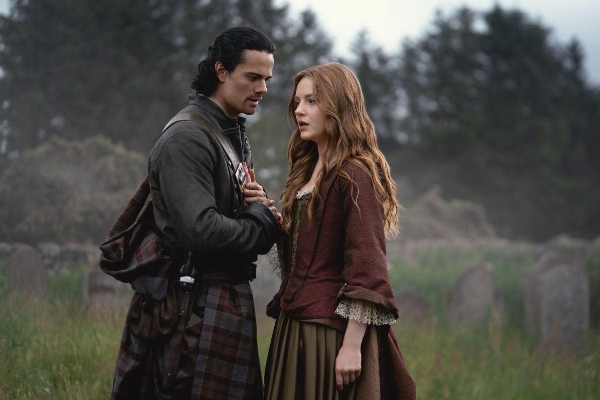 Jamie Roy (“Brian Fraser”) and Harriet Slater (“Ellen MacKenzie”)