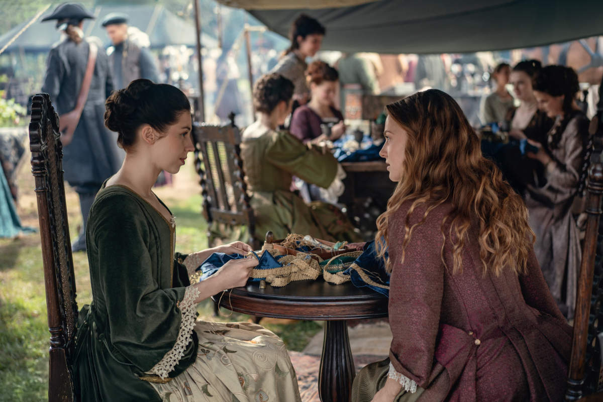 Hermione Corfield (“Julia Moriston Beauchamp”) and Harriet Slater (“Ellen MacKenzie”)