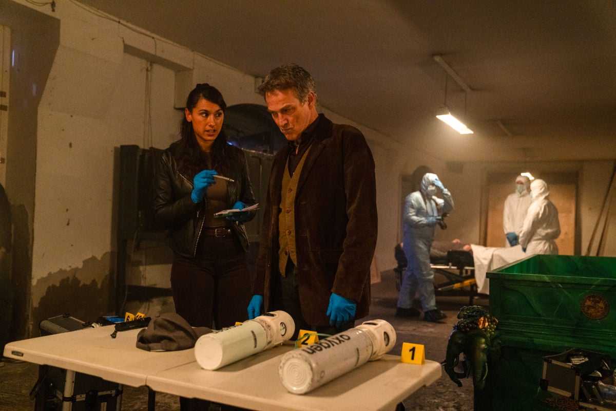 DI Mick Palmer (Stephen Moyer) and DC Shazia Malik (Nina Singh)