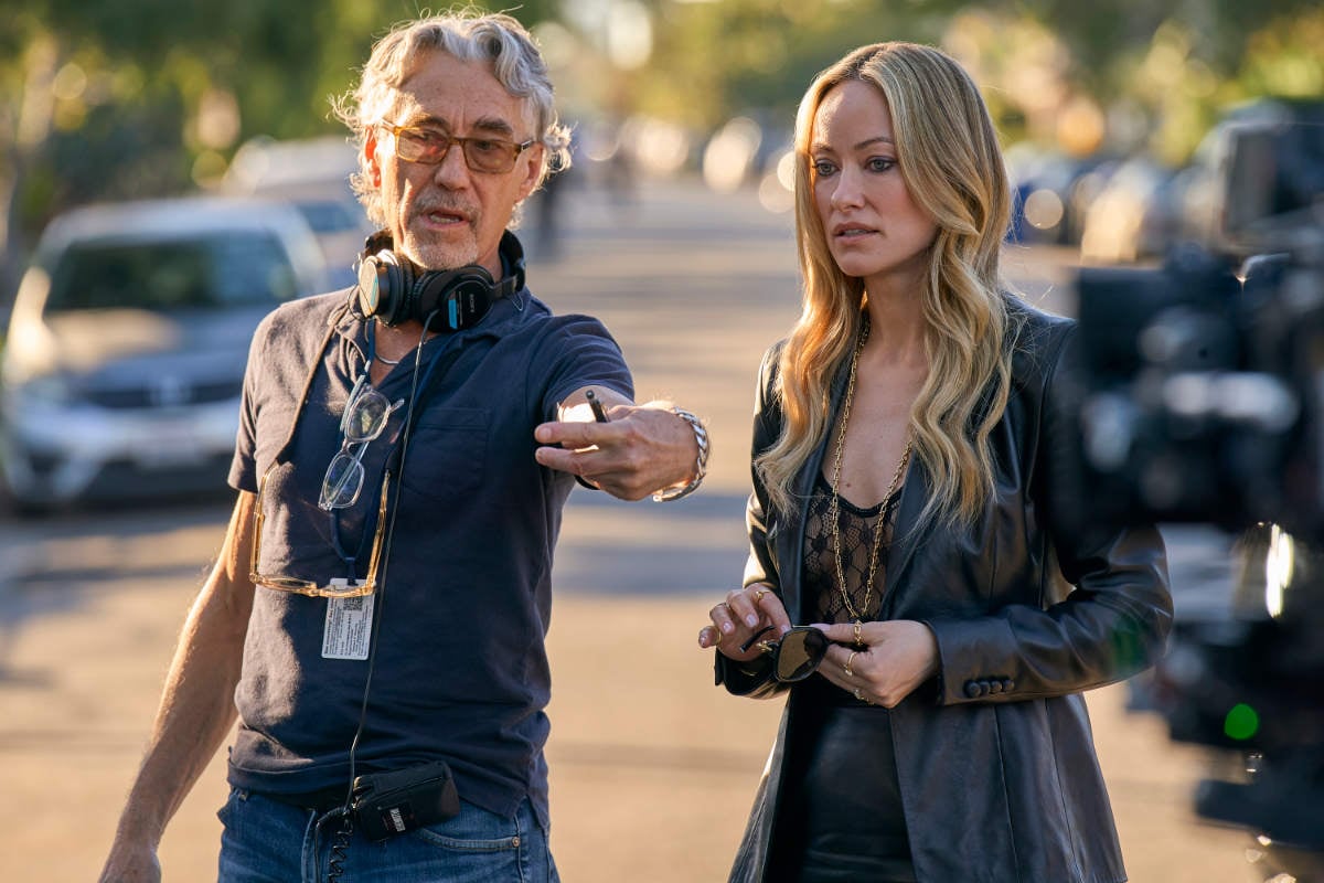 Director Tony Gilroy with Olivia Wilde