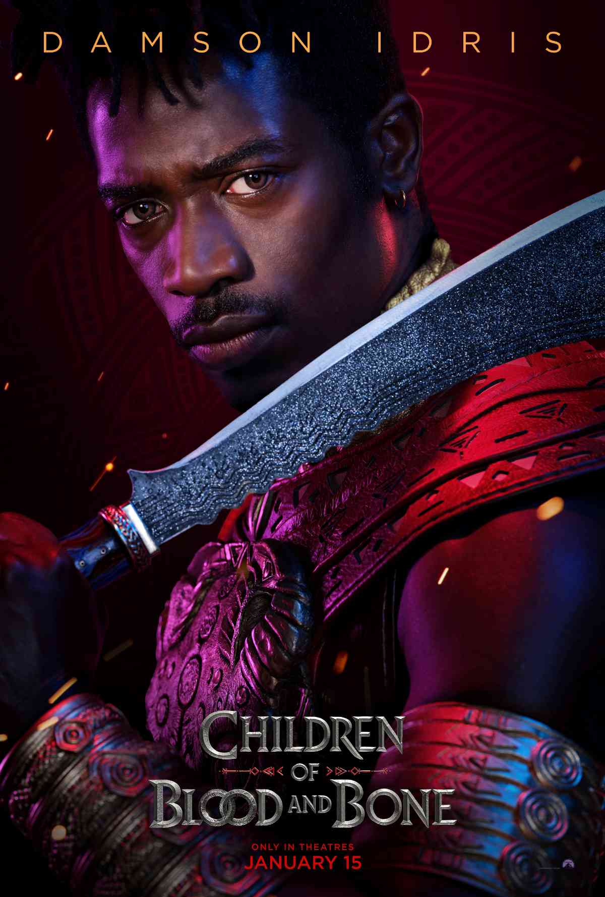 Damson Idris poster for Children of Blood and Bone