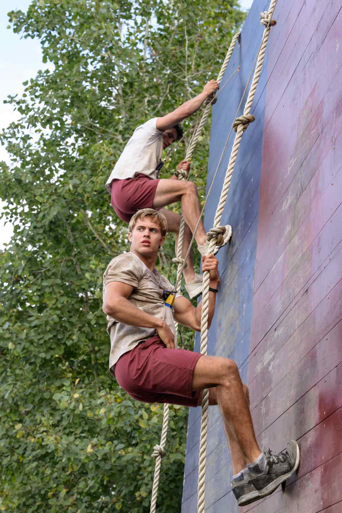 Samuel Braun as Josh Regis and Kyle Clark as Cam Dillinger