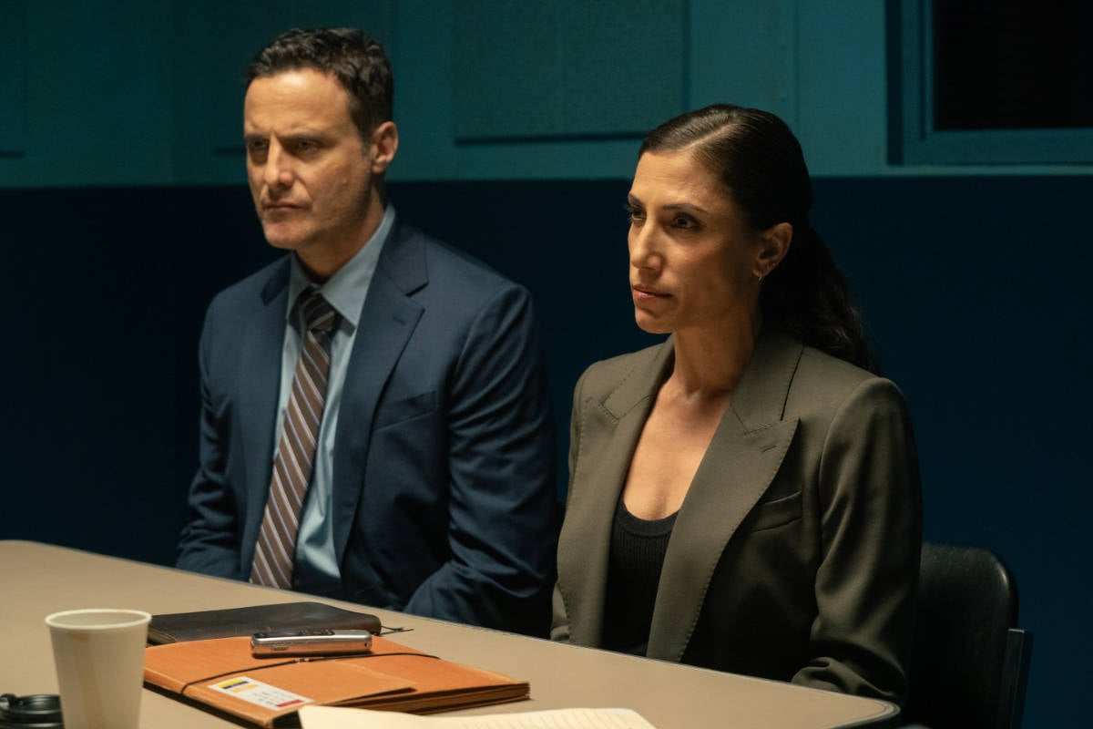 Dominic Fumusa as Detective Melvin Oliva and Kadia Saraf as Detective Claudette Wallace