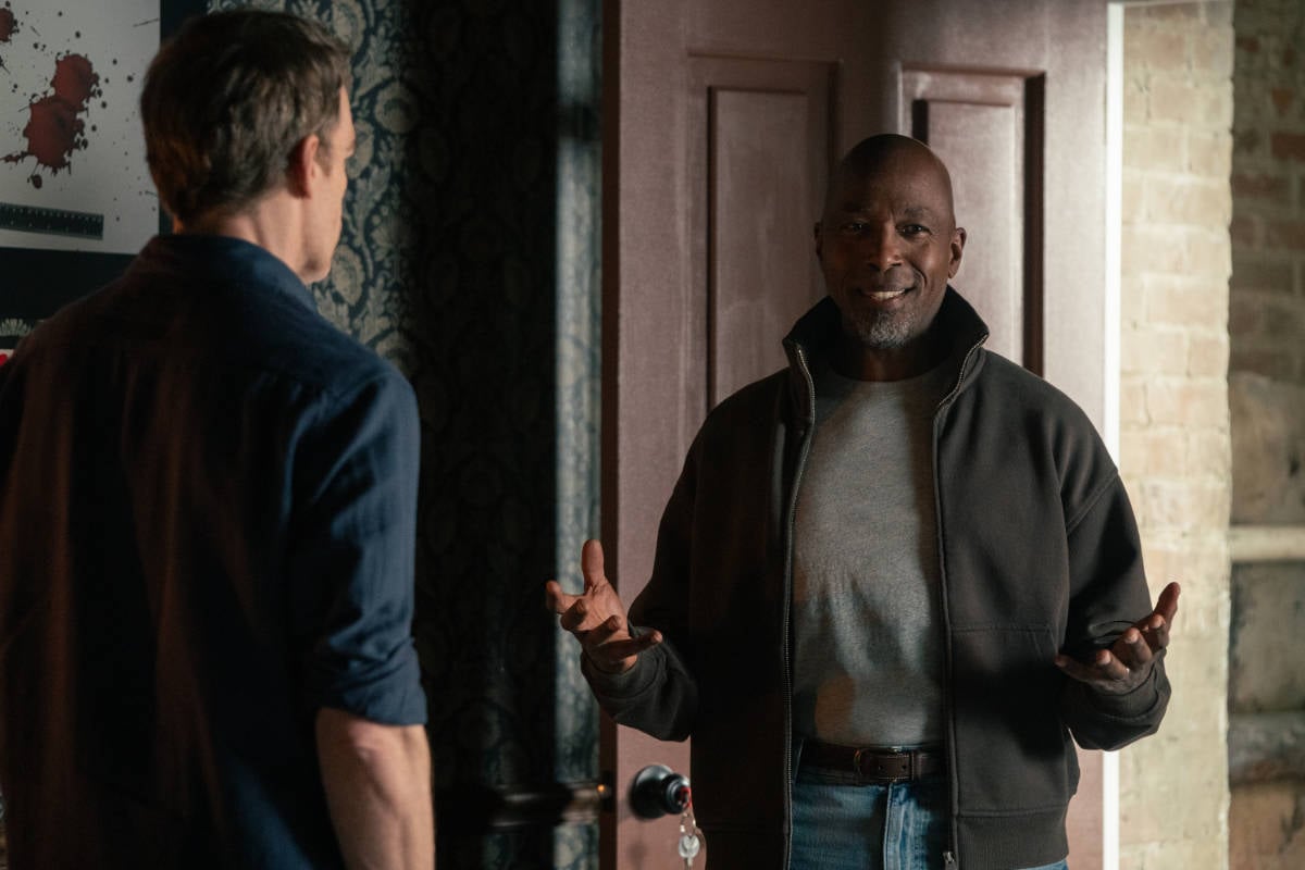 Michael C. Hall as Dexter Morgan and Ntare Guma Mbaho Mwine