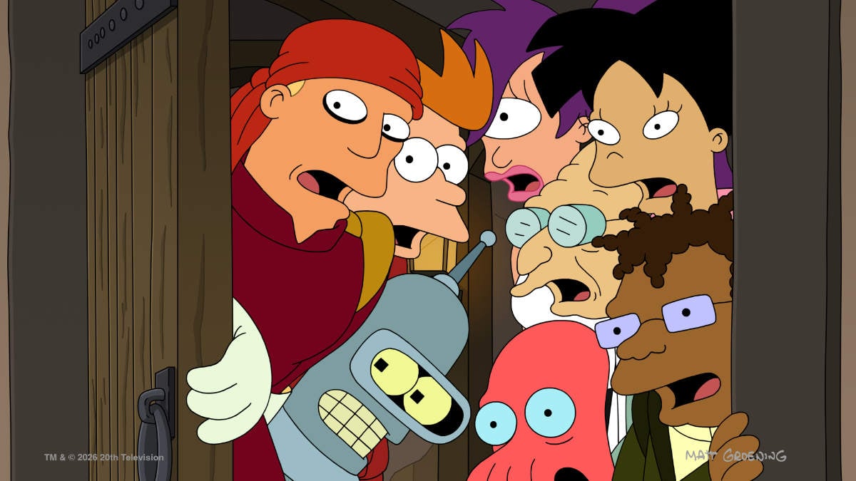 Brace yourselves… The future is about to get a whole lot stranger! It’s a non-stop onslaught of swaggering space pirates, lab-grown meats, sexy scams… plus the shocking return of Dr. Zoidberg’s lost love! You didn’t see that coming, prior to being told about it just now!