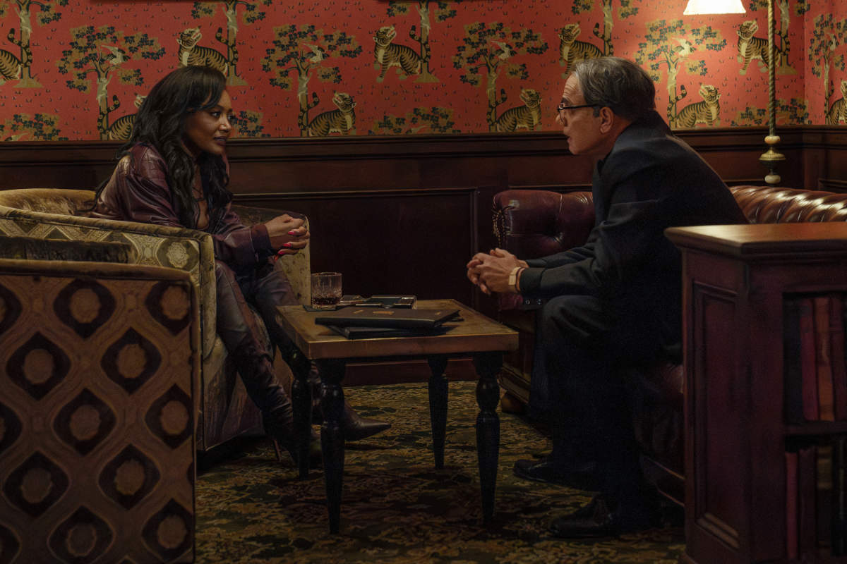 Patina Miller (Raquel “Raq” Thomas) and Joe Pantoliano (Pino Bernardi)