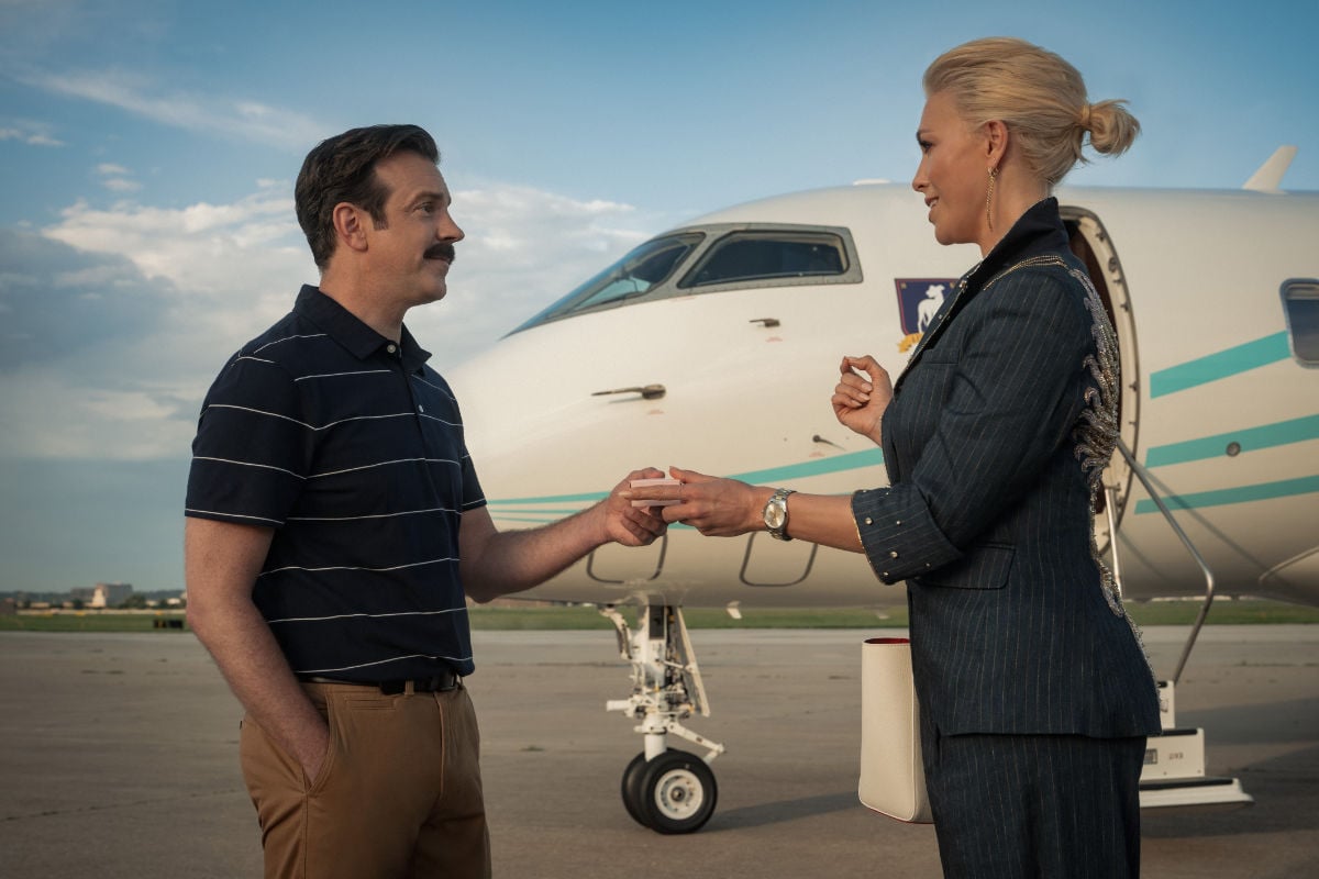 Jason Sudeikis and Hannah Waddingham